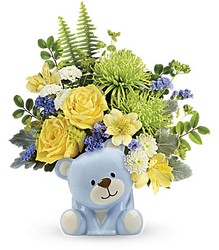 Joyful Blue Bear Bouquet from Carl Johnsen Florist in Beaumont, TX